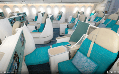 B787 AIR TAHITI NUI Business Class, cabin tour, layout, seat, bed, design, Boeing,