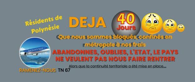 Une groupe facebook « Résidents de Polynésie bloqués en FRANCE » pour échanger et aider