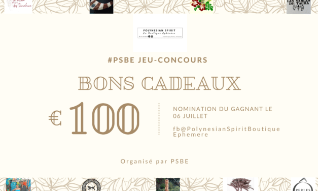 Joue et tente de Gagner pour 100€ en bons d’achats auprès des artisans #PSBE