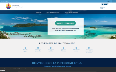 UN formulaire en ligne est obligatoire pour entrer en polynésie grâce à etis