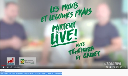 TARTINES DE TAGLIATELLES DE COURGETTES par CAUET, JEFF et TEHEIURA