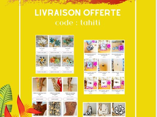 Une nouvelle boutique est en ligne « tahiti à la réunion »
