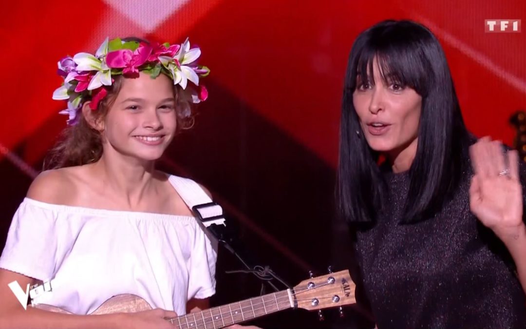 Noémie de TAhiti a été retenue à the voice kids france dans l&rsquo;audition à l&rsquo;aveugle