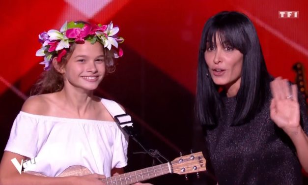 Noémie de TAhiti a été retenue à the voice kids france dans l&rsquo;audition à l&rsquo;aveugle
