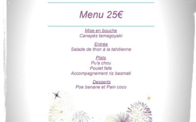 Menu polynésien réveillon à emporter