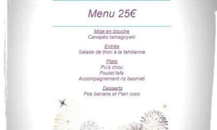 Menu polynésien réveillon à emporter