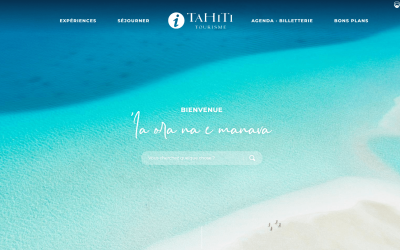 Tahiti Tourisme lance son nouveau site internet !