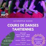 Cours de danses tahitiennes sur Meucon