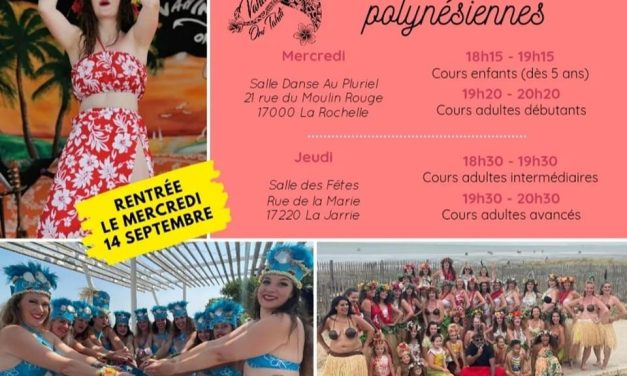 Cours de danses polynésiennes avec Vahine Ori Tahiti La Rochelle