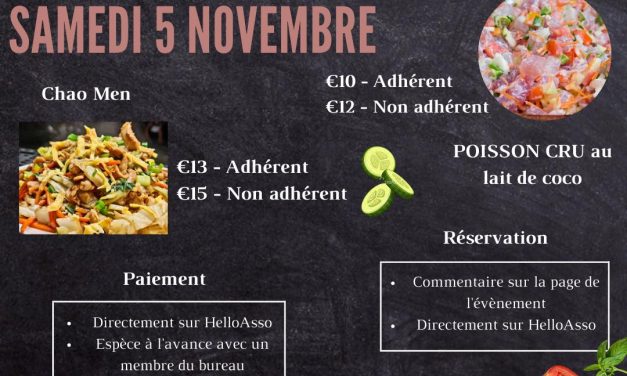 Vente de plat à emporter – Bordeaux AEPF