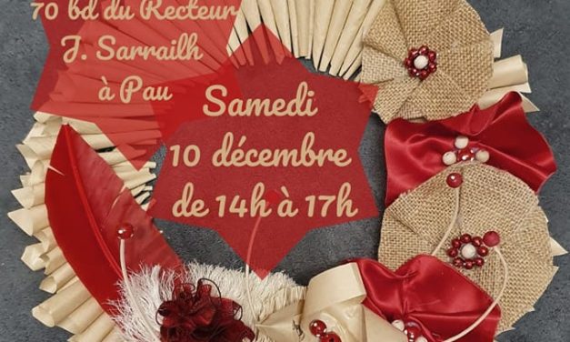 Atelier création couronne de noël à PAU 09090