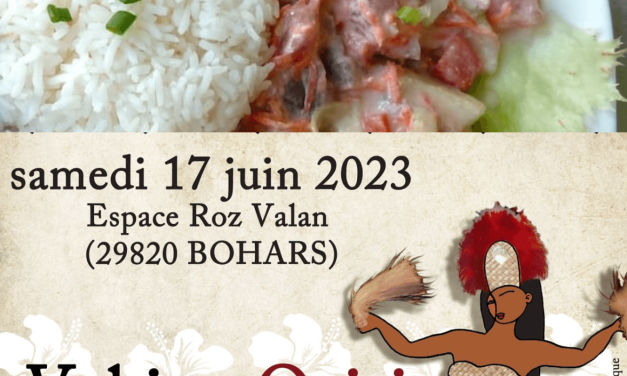 Vente de plat polynésien