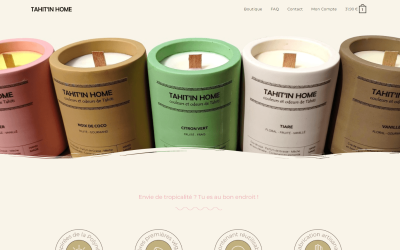 Nouveau! Boutique en ligne de bougies parfumées par Mareva GENRE