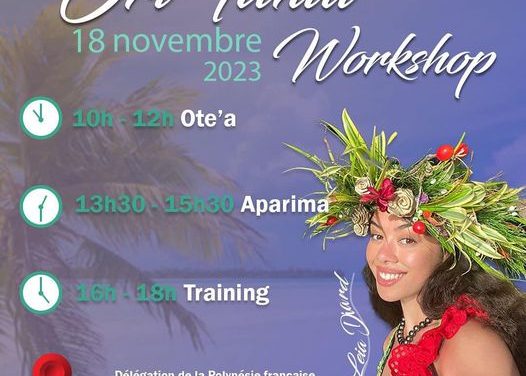 Workshop &lsquo;Ori Tahiti à Paris avec Leia Diard