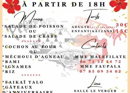 20 ans Pasifika Bretagne – Repas Spectacle