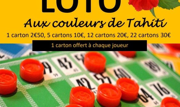Loto aux couleurs de Tahiti