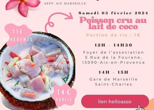 Vente de plat AEPF Aix-Marseille