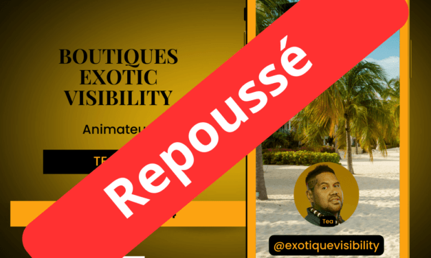 Repoussé – Web Tv Exotic Visibility avec Tea 987