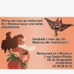 Soirée Polynésienne à Brest dans un restaurant